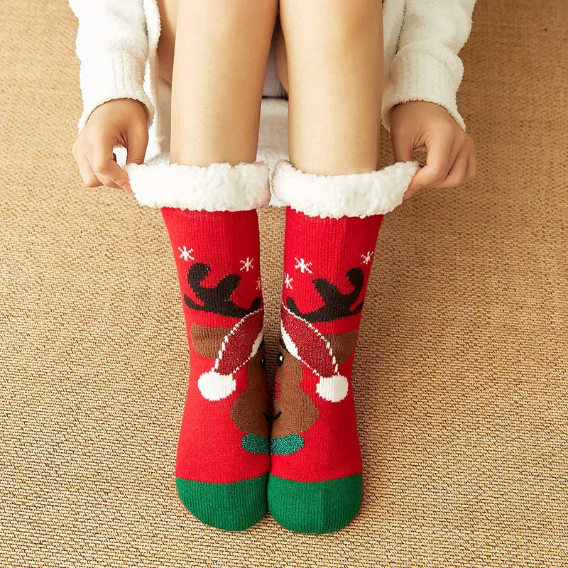 Fluffy christmas socks discount