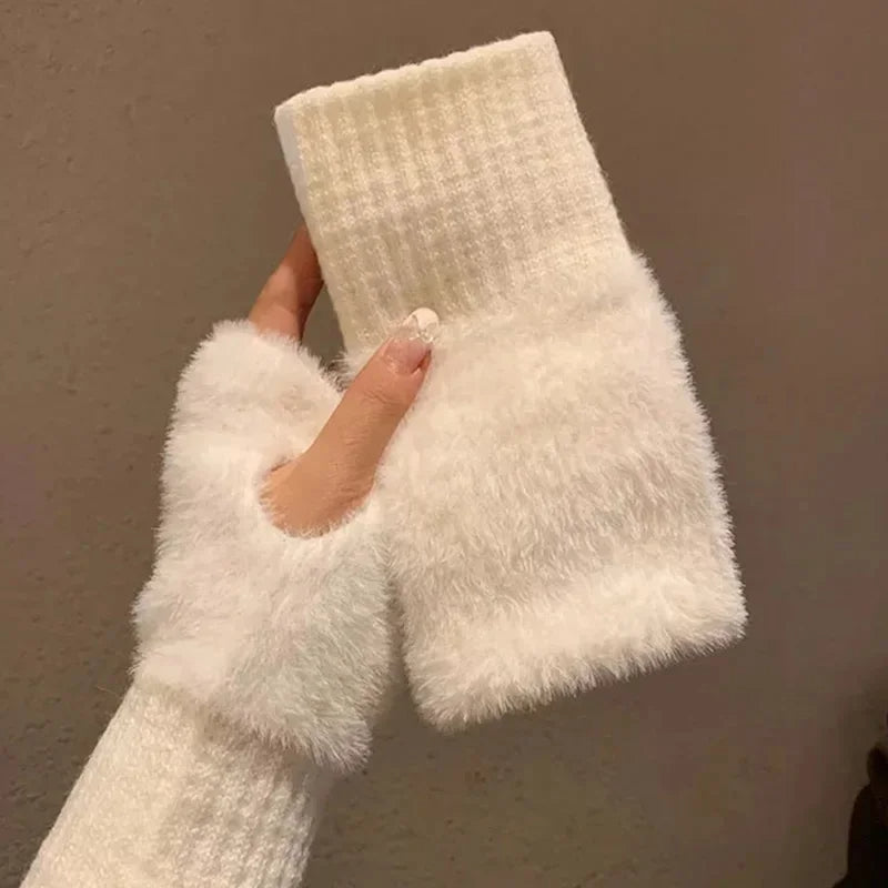 Fluffy Warmers - Eleganta Mjuka Handskar